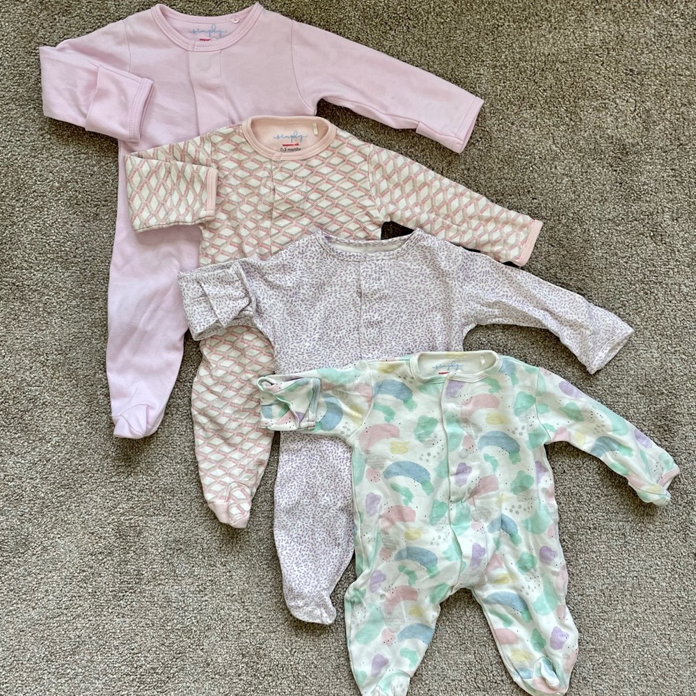 Magnetic Footies by simply magnetic me 4-pack (0-3 months)
